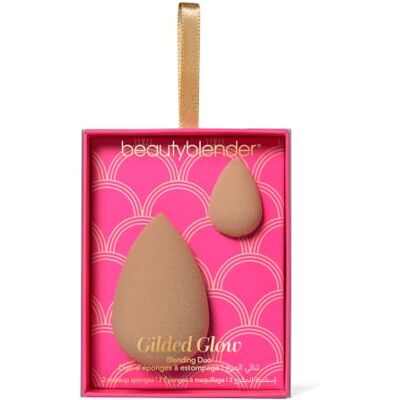 BeautyBlender ® Holiday Kit Gilded Glow Blending Duo Spugna per trucco nude e micro mini, set regalo da 2 pezzi in edizione limitata BeautyBlender ® Holiday Kit Gilded Glow Blending Duo Spugna per trucco nude e micro mini, set regalo da 2 pezzi in edizione limitata