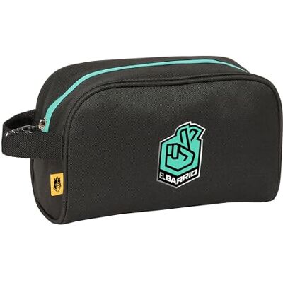 safta Kings League El Quartiere Beauty case per bambini con manico, beauty case per bambini, facile da pulire, comodo e versatile, qualità e resistenza, 24 x 10 x 15 cm, colore nero, Nero, safta Kings League El Quartiere Beauty case per bambini con manico, beauty case per bambini, facile da pulire, comodo e versatile, qualità e resistenza, 24 x 10 x 15 cm, colore nero, Nero,
