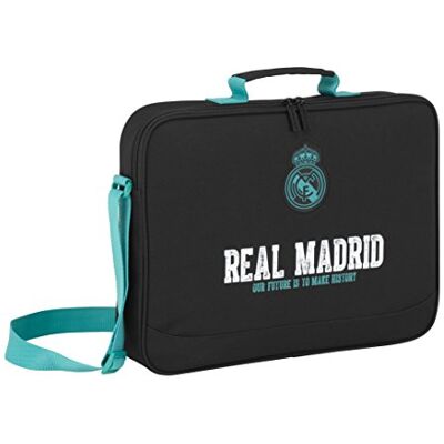 safta Portafoglio Extra Scuola Real Madrid 2ª Eq, Nero, 38 cm, Borsa a tracolla safta Portafoglio Extra Scuola Real Madrid 2ª Eq, Nero, 38 cm, Borsa a tracolla