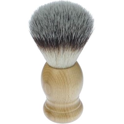 Fantasia Pennello da barba in setole sintetiche: pennello da barba vegane con manico in legno di faggio chiaro, pennello da barba vegano, pennello da barba sintetico Fantasia Pennello da barba in setole sintetiche: pennello da barba vegane con manico in legno di faggio chiaro, pennello da barba vegano, pennello da barba sintetico