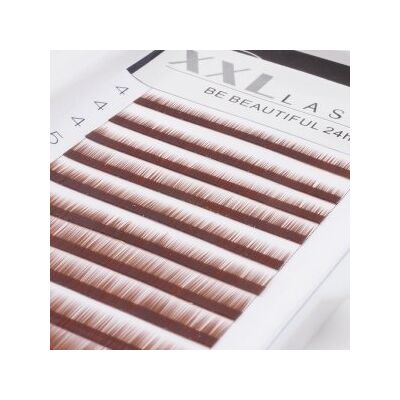 XXL Lashes Ciglia dritte senza curva per sopracciglia, ricostruzione ed extension per sopracciglia, 1 scatola con 12 file di diverse lunghezze per infoltire e allungare le sopracciglia, sopracciglia finte, Colore abbronzatura XXL Lashes Ciglia dritte senza curva per sopracciglia, ricostruzione ed extension per sopracciglia, 1 scatola con 12 file di diverse lunghezze per infoltire e allungare le sopracciglia, sopracciglia finte, Colore abbronzatura