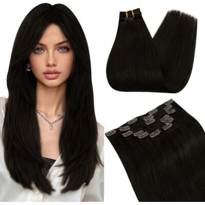 Ugeat Brown Extension Capelli Naturale Clip, Extension Clip Marrone Scuro Extension Capelli 40cm Estensioni veri Capelli Umani a Clip 120 Grammi #2 8 Pezzi Ugeat Brown Extension Capelli Naturale Clip, Extension Clip Marrone Scuro Extension Capelli 40cm Estensioni veri Capelli Umani a Clip 120 Grammi #2 8 Pezzi