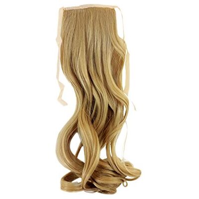 WIG ME UP Toupet Coda di cavallo Ondulati Biondo circa 45 cm Fascetta Graffette Extension YZF-TC18-86 WIG ME UP Toupet Coda di cavallo Ondulati Biondo circa 45 cm Fascetta Graffette Extension YZF-TC18-86
