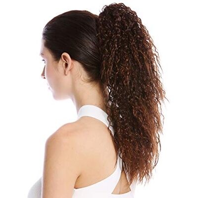 WIG ME UP N609-V-2T30 Toupet Coda di cavallo Lunghi Voluminosi Ricci Ricci crespi Afro Kinks Mix Marrone castagna & Castano 45 cm WIG ME UP N609-V-2T30 Toupet Coda di cavallo Lunghi Voluminosi Ricci Ricci crespi Afro Kinks Mix Marrone castagna & Castano 45 cm