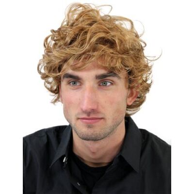 WIG ME UP Adone- Parrucca Da Uomo, Lunghezza Media, Capelli Scompigliati Ricci, Giovanile, Biondo Scuro,Biondo, Gfw963-19 WIG ME UP Adone- Parrucca Da Uomo, Lunghezza Media, Capelli Scompigliati Ricci, Giovanile, Biondo Scuro,Biondo, Gfw963-19