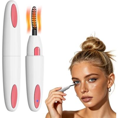 Smiling Shark Piegaciglia Riscaldato, Spazzola Elettrica Piegaciglia con 2 Temperatura & 8s Riscaldato, Mascara Type Mini Piegaciglia Arricciatura Naturale per Neofiti e Make-up Artist Smiling Shark Piegaciglia Riscaldato, Spazzola Elettrica Piegaciglia con 2 Temperatura & 8s Riscaldato, Mascara Type Mini Piegaciglia Arricciatura Naturale per Neofiti e Make-up Artist