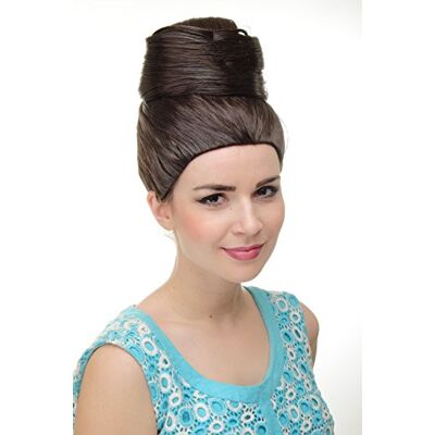 WIG ME UP Parrucca Donna Beehive Crocchia Castano Castano medio Stile turbante Vintage Retro Anni 50 e 60 GFW2200-6 WIG ME UP Parrucca Donna Beehive Crocchia Castano Castano medio Stile turbante Vintage Retro Anni 50 e 60 GFW2200-6