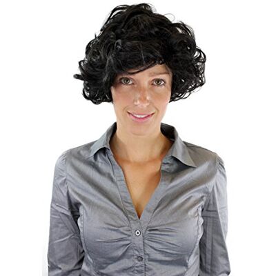 WIG ME UP Parrucca Donna Ricci Neri Corta e Graziosa Wig 30 cm GFW963-1B WIG ME UP Parrucca Donna Ricci Neri Corta e Graziosa Wig 30 cm GFW963-1B