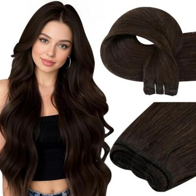 Easyouth Weft Remy Human Hair Extension 50cm Marrone Estensioni Capelli Veri Tessitura Marrone Scuro Tessitura Extension Capelli Veri Donne #2 100g Easyouth Weft Remy Human Hair Extension 50cm Marrone Estensioni Capelli Veri Tessitura Marrone Scuro Tessitura Extension Capelli Veri Donne #2 100g
