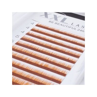 XXL Lashes Ciglia dritte senza curva per sopracciglia, ricostruzione ed extension per sopracciglia, 1 scatola con 12 file di diverse lunghezze per infoltire e allungare le sopracciglia, sopracciglia finte, Colore biondo XXL Lashes Ciglia dritte senza curva per sopracciglia, ricostruzione ed extension per sopracciglia, 1 scatola con 12 file di diverse lunghezze per infoltire e allungare le sopracciglia, sopracciglia finte, Colore biondo