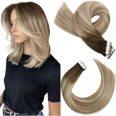 Moresoo 14Pollice/35cm Tape In Ombra del Nastro Nelle Estensiones dei Capelli Brown #3 Mixed Light Brown #8 and Blonde #22 Remy Dritto Real PU Weft Umani Estensioni 20pcs/50g Moresoo 14Pollice/35cm Tape In Ombra del Nastro Nelle Estensiones dei Capelli Brown #3 Mixed Light Brown #8 and Blonde #22 Remy Dritto Real PU Weft Umani Estensioni 20pcs/50g