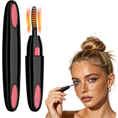 Smiling Shark Piegaciglia Riscaldato, Spazzola Elettrica Piegaciglia con 2 Temperatura & 8s Riscaldato, Mascara Type Mini Piegaciglia Arricciatura Naturale per Neofiti e Make-up Artist Smiling Shark Piegaciglia Riscaldato, Spazzola Elettrica Piegaciglia con 2 Temperatura & 8s Riscaldato, Mascara Type Mini Piegaciglia Arricciatura Naturale per Neofiti e Make-up Artist