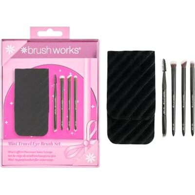 Brushworks Mini Travel Eye Brush Set Brushworks Mini Travel Eye Brush Set
