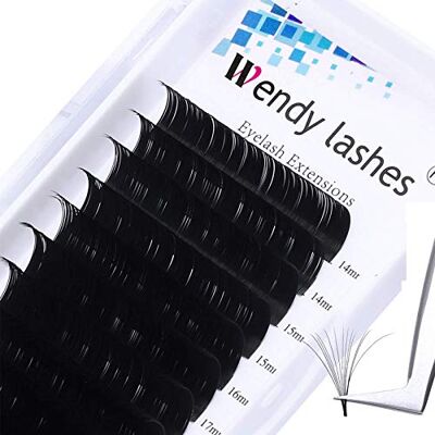 WENDY LASHES Extension Ciglia 0,05 mm C Curl Mista 14-20mm Extension Finte Easy Fan Volume Russo 2D 3D 6D 8D 10D Seta Naturale Ciuffi Ciglia Individuali WENDY LASHES Extension Ciglia 0,05 mm C Curl Mista 14-20mm Extension Finte Easy Fan Volume Russo 2D 3D 6D 8D 10D Seta Naturale Ciuffi Ciglia Individuali