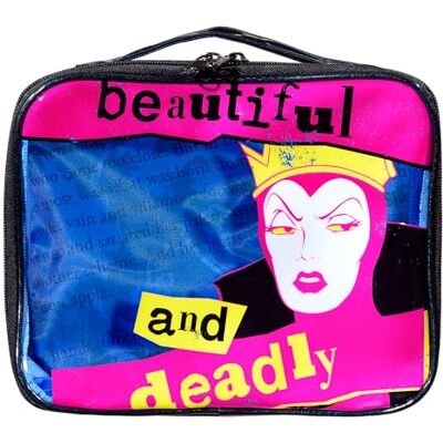 Wet n Wild x Disney Villains Makeup Bag, Beauty Case Portatile dal Design Trasparente Travel-Friendly Design Ispirato a Grimilde Wet n Wild x Disney Villains Makeup Bag, Beauty Case Portatile dal Design Trasparente Travel-Friendly Design Ispirato a Grimilde