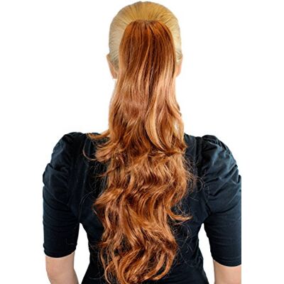 WIG ME UP Extension Toupet Biondo Rame Coda di Cavallo Clip a Farfalla Ondulati Scalati circa 50 cm JL-0082-30 WIG ME UP Extension Toupet Biondo Rame Coda di Cavallo Clip a Farfalla Ondulati Scalati circa 50 cm JL-0082-30