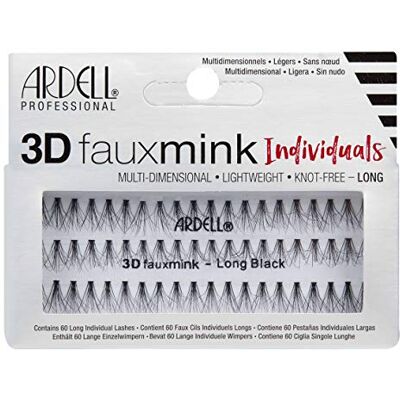 Ardell Ciglia finte 3D Fauxmink singole, lunghe e leggere, 60 ciglia (confezione da 1) Ardell Ciglia finte 3D Fauxmink singole, lunghe e leggere, 60 ciglia (confezione da 1)