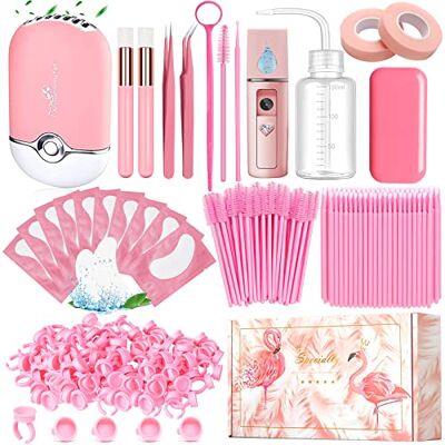 QUKLOGEN Ciglia Extension Kit Lash Extension Accessori Portatile USB Ciglia Ventola Nebulizzatore Facciale Gel Patche Pinzette Shampoo Pennello Bottiglia Lavaggio Specchio Eyelash Brush Tape Colla Anelli QUKLOGEN Ciglia Extension Kit Lash Extension Accessori Portatile USB Ciglia Ventola Nebulizzatore Facciale Gel Patche Pinzette Shampoo Pennello Bottiglia Lavaggio Specchio Eyelash Brush Tape Colla Anelli