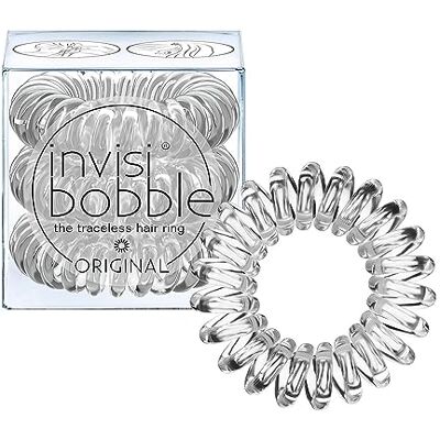 invisibobble Elastico Capelli, Trasparente Crystal Clear, 3 pezzi invisibobble Elastico Capelli, Trasparente Crystal Clear, 3 pezzi