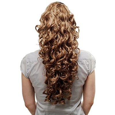 WIG ME UP Toupet, Voluminoso Ondulati Coda di cavallo Riccia Molto Lungo circa 60 cm Biondo Scuro N310-15 WIG ME UP Toupet, Voluminoso Ondulati Coda di cavallo Riccia Molto Lungo circa 60 cm Biondo Scuro N310-15