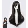 XINYIYI Mekakucity Attori Tateyama Ayano Parrucche Cosplay Nero Lungo Rettilineo Fibra Resistente Al Calore Capelli Perucas Parrucca Costume Anime Kuzz338E