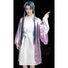 GJBXP Fumetti HSIU relazione sconnessa cosplay teng rui yu parrucca cosplay grigio-blu capelli lunghi abbigliamento L