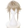 EQWR Wig for Fire Emblem Fates Corrin Wig Costume Cosplay Uomo Parrucche sintetiche corte per capelli + Cappuccio per parrucca come l'immagine