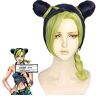 XINYIYI Le Bizzarre Avventure Di Jojo Jolyne Kujo Jolyne Cujoh Parrucca Costume Cosplay Resistente Al Calore Parrucche Sintetiche Per Capelli + Protezione Parrucca Lhz-181