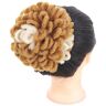 KiHene Parrucca personalizzata da donna con chignon for capelli avvolgente con coulisse treccia sporca che esplode avvolgere i capelli decorazione di moda (Color : 8, Size : 1)