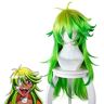 XINYIYI Detentionhouse Nanbaka Niko No.25 Green Yellow Ombre Cosplay Parrucca 80Cm Parrucca Sintetica Per Capelli In Fibra Di Resistenza Al Calore Riccia Lunga