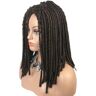 Wjnvfioo Cabello Trenzas Pelucas Rastas Sintéticas Trenzas Peluca De Cabello 1BT30 16inches