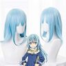 LINLINCD -ime Coser Wig In questo momento i AI incaricherà nuovamente come Slime Cosplay Wig Rimuru Tempest Long Blue Hair Tensei Shitara Slime Datta Ken Roll Play Wig + Parrucca Cap