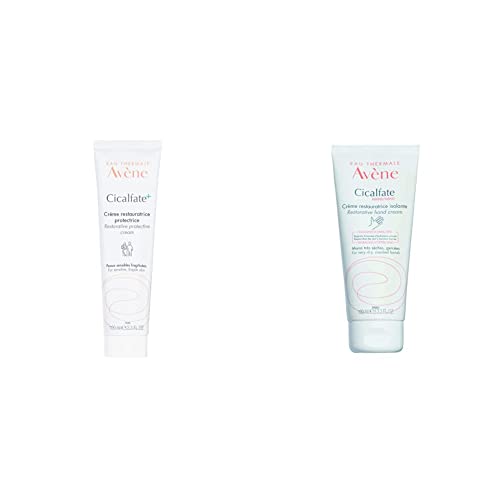 Avene Eau Thermale  Cicalfate+ Crema Ristrutturante Protettiva 100 ml & Cicalfate Crema Mani, 100 ml