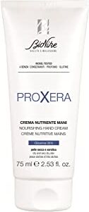 BioNike Proxera Crema Mani Riparatrice Nutriente per Pelli Secche e Xerotiche, Azione Idratante e Protettiva, Allevia Secchezza e Fissurazioni, Dona Morbidezza alla Pelle, 75 ml