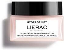 Lierac Hydragenist Gel-Crema Viso Reidratante Illuminante, Per Pelle da Mista a Grassa, Formato 50ml