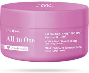 Pupa Crema Idratante Viso Corpo Mani All In One, Crema ricca e setosa ideale per l’Idratazione quotidiana delle Pelli più Secche, Skincare Corpo (350 ml)