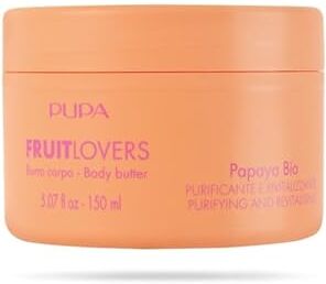 Pupa Fruit Lovers Burro Corpo 002 Papaya Bio Ml.150 L’energia della frutta Bio al servizio della bellezza.