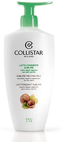 Collistar Latte Fondente Sublime, Crema corpo fondente e di rapido assorbimento, Con burro di karitè e olio di Jojoba per una pelle levigata e luminosa, Ottimo per pelli secche, 400ml