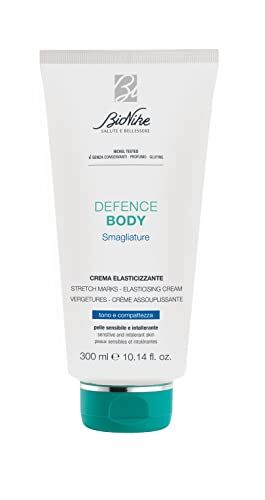 Bionike Defence Body Crema Smagliature Corpo, Azione Elasticizzante e Rassodante, Attenua e Previene gli Inestetismi, Dona una Pelle Compatta, 300 ml