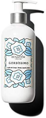 BENAMÕR Benamôr Gordíssimo Body Liquid Lotion Lozione nutriente per il corpo idratante con burro di karitè biologico per pelli morbide e lisce, senza parabeni, erogatore di pompaggio da 300 ml