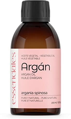 Essenciales – Olio Vegetale di Argan, 100% Puro e Naturale   Olio Vegetale di Argania Spinosa, 1ª Spremitura a Freddo, 200 ml