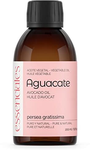 Essenciales – Olio Vegetale Di Avocado 100% Puro e Naturale con 1ª Spremitura a Freddo, 200 ml   Olio Vegetale Di Avocado Idratante Ideale Per Pelle