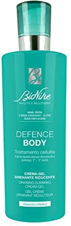 Bionike Defence Body Crema-Gel Trattamento Anti-cellulite, Azione Drenante e Riducente, per Pelli Sensibili e Intolleranti, Effetto Freddo, Stimola la Circolazione e Contrasta la Cellulite, 400 ml