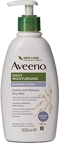 Aveeno Daily Moisturising Crema Idratante Corpo All'Aroma di Lavanda, 300ml