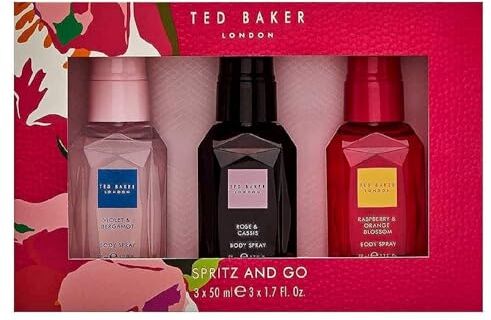 Ted Baker LONDON SPRITZ AND GO BODY SPRAYS COLLECTION 3 X 50 ML