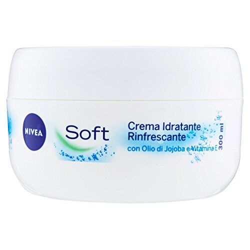 Nivea Soft Crema Idratante Rinfrescante Viso Corpo e Mani, 300 ml