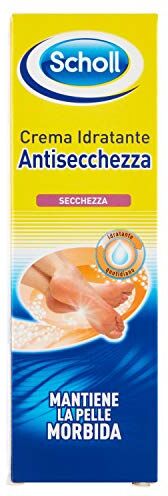 Scholl Crema Anti-secchezza, Crema Idratante con Leggera Azione Esfoliante per Piedi Lisci e Morbidi, Rapido Assorbimento ed Effetto Duraturo, 75 ml