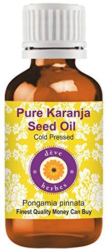 Deve Herbes puro olio di semi di karanja (Pongamia pinnata) 100% naturale pressato a freddo