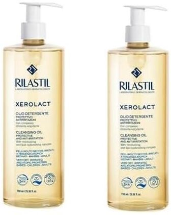 Generic 2 X Rilastil Xerolact Olio Detergente 750 ml Azione Idratante e Relipidante