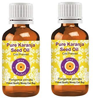 Deve Herbes puro olio di semi di karanja (Pongamia pinnata) 100% naturale pressato a freddo